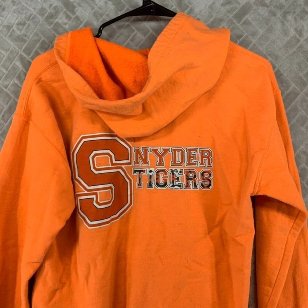 Snyder Tigers Adult Small Team Hoodie Sweatshirt Orange Jersey City Zip Up - Picture 13 of 15